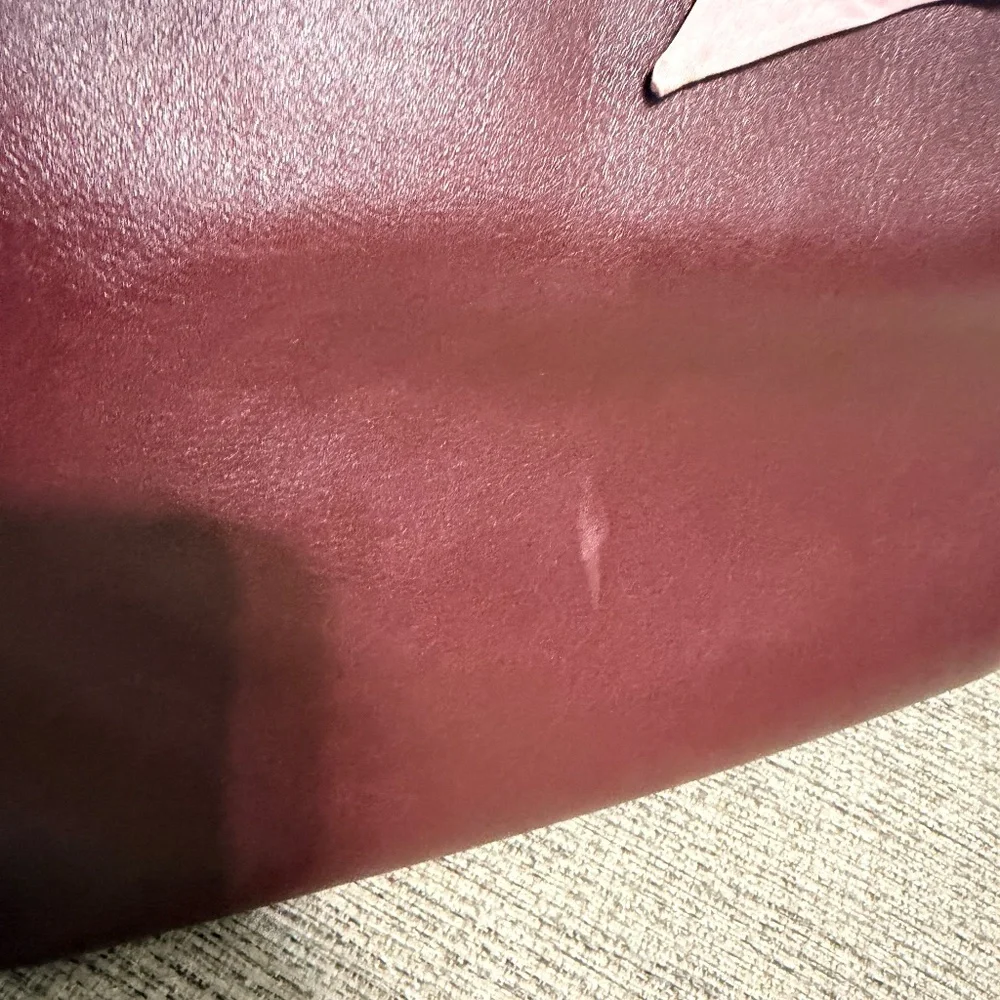 COACH, the Soft Empire 40 Leather Carryall Satchel Bag- Merlot - Picture 8 of 10